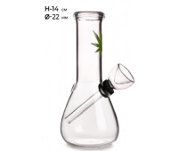 Бонг стеклянный MISTIQ H:14cm - Ø:22mm Бонг стеклянный MISTIQ H:14cm - Ø:22mm