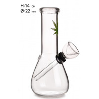 Бонг стеклянный MISTIQ H:14cm - Ø:22mm Бонг стеклянный MISTIQ H:14cm - Ø:22mm