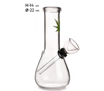 Бонг стеклянный MISTIQ H:14cm - Ø:22mm Бонг стеклянный MISTIQ H:14cm - Ø:22mm