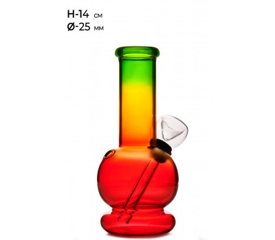 Бонг стеклянный MISTIQ - H: 14cm Ø: 25mm Бонг стеклянный MISTIQ - H: 14cm Ø: 25mm