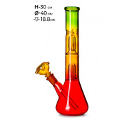 Бонг стеклянный MISTIQ - H: 30cm Ø: 40mm S: 18.8mm Бонг стеклянный MISTIQ - H: 30cm Ø: 40mm S: 18.8mm