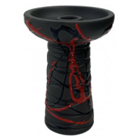 Чаша для Кальяна Gusto Bowls Classic Phunnel Glaze Red/Black Чаша для Кальяна Gusto Bowls Classic Phunnel Glaze Red/Black
