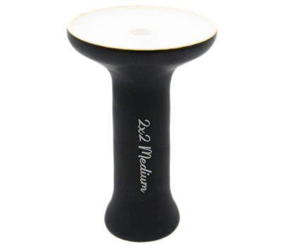 Чаша для кальяна 2x2Hookah Medium черно-белая