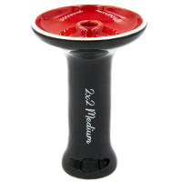 Чаша для кальяна 2x2Hookah Medium красно-черная Чаша для кальяна 2x2Hookah Medium красно-черная