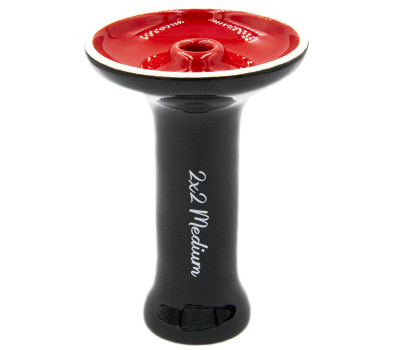 Чаша для кальяна 2x2Hookah Medium красно-черная Чаша для кальяна 2x2Hookah Medium красно-черная