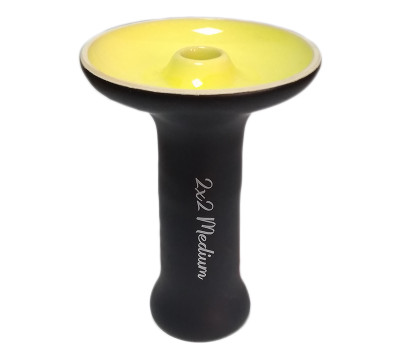 Чаша для кальяна 2x2Hookah Medium черно-желтая Чаша для кальяна 2x2Hookah Medium черно-желтая