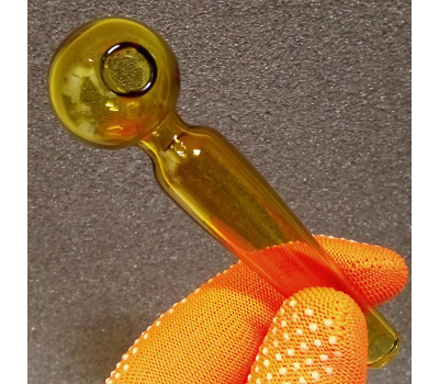 Стеклянная трубка для курения Bullet Oil Yellow Ø30 мм.