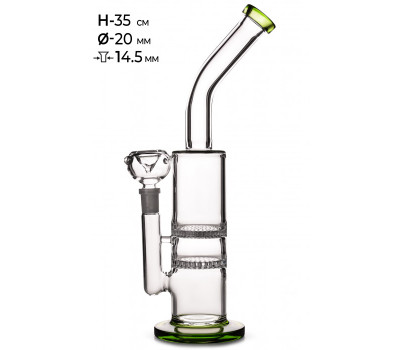 Бонг стеклянный MISTIQ H:35cm - Ø:20mm-SG:14.5mm Бонг стеклянный MISTIQ H:35cm - Ø:20mm-SG:14.5mm