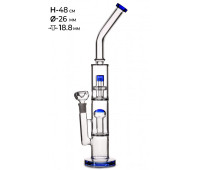 Бонг стеклянный MISTIQ - H: 48cm Ø: 26mm S: 18.8mm Бонг стеклянный MISTIQ - H: 48cm Ø: 26mm S: 18.8mm