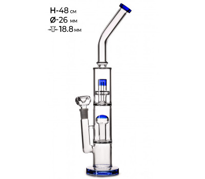Бонг стеклянный MISTIQ - H: 48cm Ø: 26mm S: 18.8mm Бонг стеклянный MISTIQ - H: 48cm Ø: 26mm S: 18.8mm