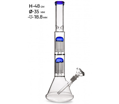 Бонг стеклянный MISTIQ - H: 48cm Ø: 35mm S: 18.8mm Бонг стеклянный MISTIQ - H: 48cm Ø: 35mm S: 18.8mm