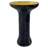 Чаша для Кальяна 2х2 Bomb Phunnel Glaze Yellow (черная в точку) Чаша для Кальяна 2х2 Bomb Phunnel Glaze Yellow (черная в точку)