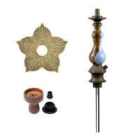 Кальян Karma 0,1 Walnut Bronze Blue Кальян Karma 0,1 Walnut Bronze Blue
