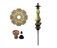 Кальян Karma 0,1 Walnut Bronze Green Кальян Karma 0,1 Walnut Bronze Green