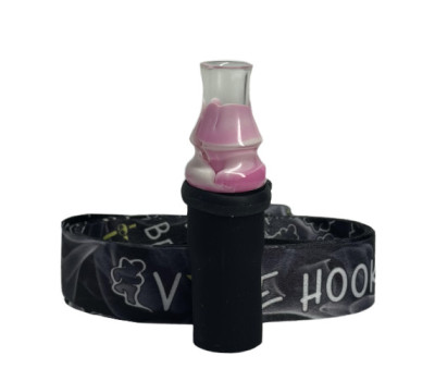 Персональний Мундштук для Кальяна Vibe Hookah Authentic White/Pink Персональний Мундштук для Кальяна Vibe Hookah Authentic White/Pink