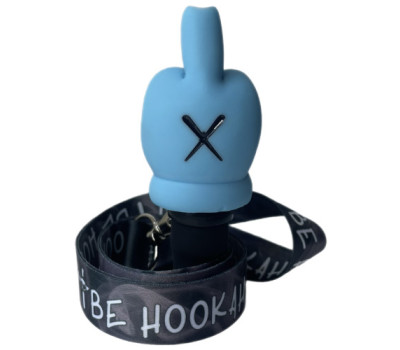 Персональний Мундштук для Кальяна Vibe Hookah F*ck Light Blue Персональний Мундштук для Кальяна Vibe Hookah F*ck Light Blue