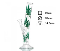 Бонг стеклянный HANGOVER Multi Leaf H:26cm-?:32mm