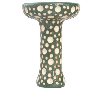 Чаша для Кальяна ETNA Phunnel Dot Glaze Dark Green Чаша для Кальяна ETNA Phunnel Dot Glaze Dark Green