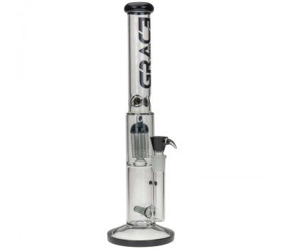 Бонг стеклянный Grace Glass Limited Edition Black Barrel Bong H:42cm Socket:18,8cm TH:5mm Бонг стеклянный Grace Glass Limited Edition Black Barrel Bong H:42cm Socket:18,8cm TH:5mm
