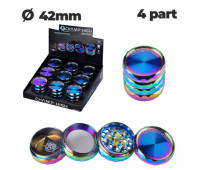 Гриндер алюминиевый CHAMP HIGH RAINBOW DIAMOND GRINDER 42 mm