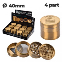 Гриндер металлический CHH GOLD GRINDER D:40 MM 4 LAY Гриндер металлический CHH GOLD GRINDER D:40 MM 4 LAY