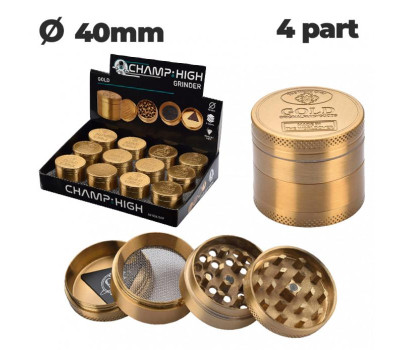 Гриндер металлический CHH GOLD GRINDER D:40 MM 4 LAY
