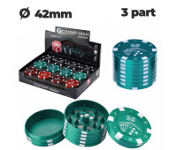 Гриндер металлический CHH METAL GRINDER CHIPS 3 LAY D:42 MM Гриндер металлический CHH METAL GRINDER CHIPS 3 LAY D:42 MM