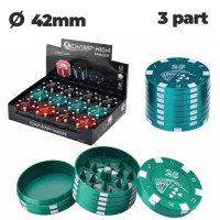 Гриндер металлический CHH METAL GRINDER CHIPS 3 LAY D:42 MM Гриндер металлический CHH METAL GRINDER CHIPS 3 LAY D:42 MM