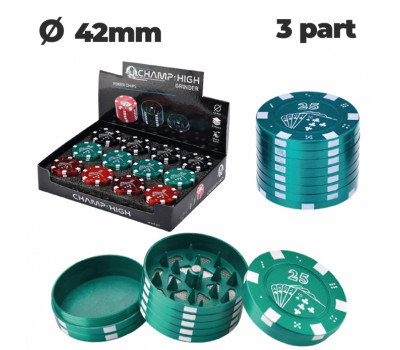 Гриндер металлический CHH METAL GRINDER CHIPS 3 LAY D:42 MM