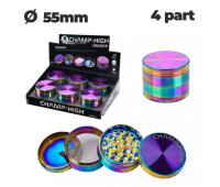 Гриндер металлический CHH METAL RAINBOW GRINDER D:55 mm 4 LAY Гриндер металлический CHH METAL RAINBOW GRINDER D:55 mm 4 LAY