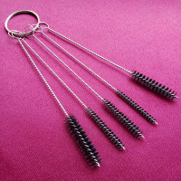 Ерш для чистки стеклянной трубки Bristles Power черный 5 шт. Ерш для чистки стеклянной трубки Bristles Power черный 5 шт.