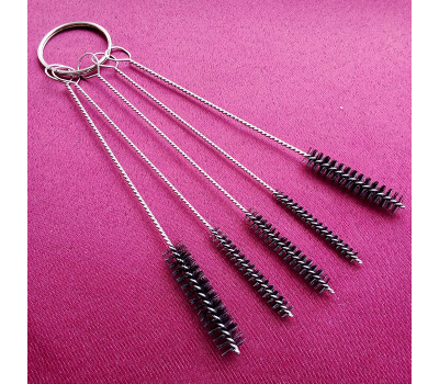 Ерш для чистки стеклянной трубки Bristles Power черный 5 шт.
