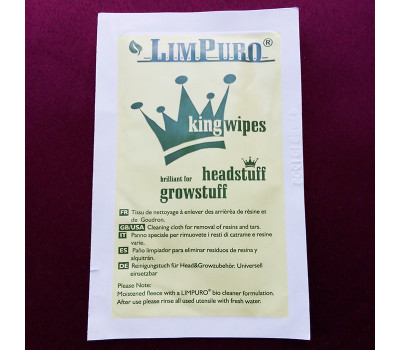 Салфетки для чистки стеклянной трубки LimPuro King Wipes
