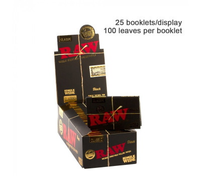 Бумага для самокруток RAW Classik Black