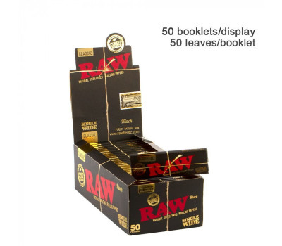 Бумага для самокруток RAW Wide Black