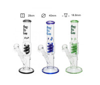 Бонг стеклянный Amsterdam GREEN ICE - H:30cm- Ø: 40mm-SG:18.8mm