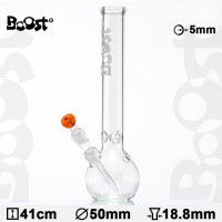 Бонг стеклянный Boost | Bouncer Glass Bong -H:41cm- Ø:50mm- Socket:18.8mm- WT:5mm (circa) Бонг стеклянный Boost | Bouncer Glass Bong -H:41cm- Ø:50mm- Socket:18.8mm- WT:5mm (circa)