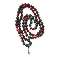 Бусы из натурального камня Lavart Beads Black/Red