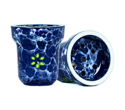 Чаша для кальяна Solaris Eva Blue and White Чаша для кальяна Solaris Eva Blue and White