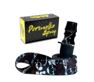 Персональный мундштук для Кальяна PERSONALKA Epoxy Twice Skull Gold Персональный мундштук для Кальяна PERSONALKA Epoxy Twice Skull Gold