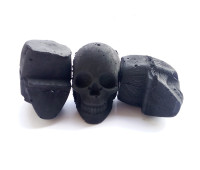 Уголь для кальяна Skull (череп) ореховый 1 шт. Уголь для кальяна Skull (череп) ореховый 1 шт.